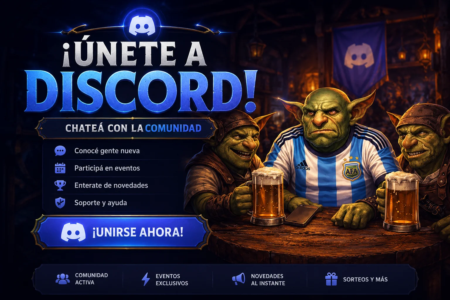 Únete al Discord